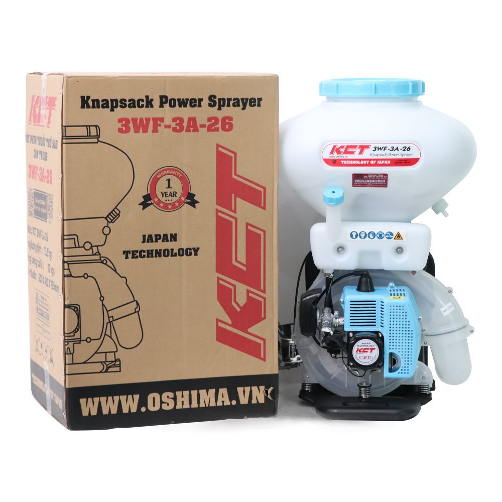 Bình xạ KCT 3WF-3A-26 41.5cc /2.13kW Xanh đậm 2 thì (3 chức năng)