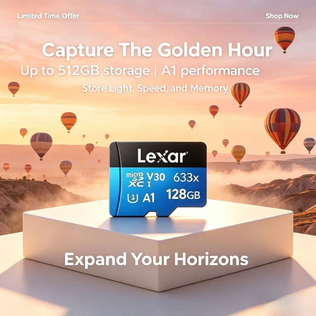 Thẻ nhớ Seluler Lexar ID original SD TF Micro CCTV tốc độ cao dùng dashcam action kamera computer mi