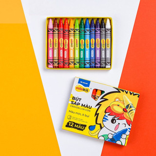Bút sáp màu COLOKIT 12 màu dành cho học sinh
