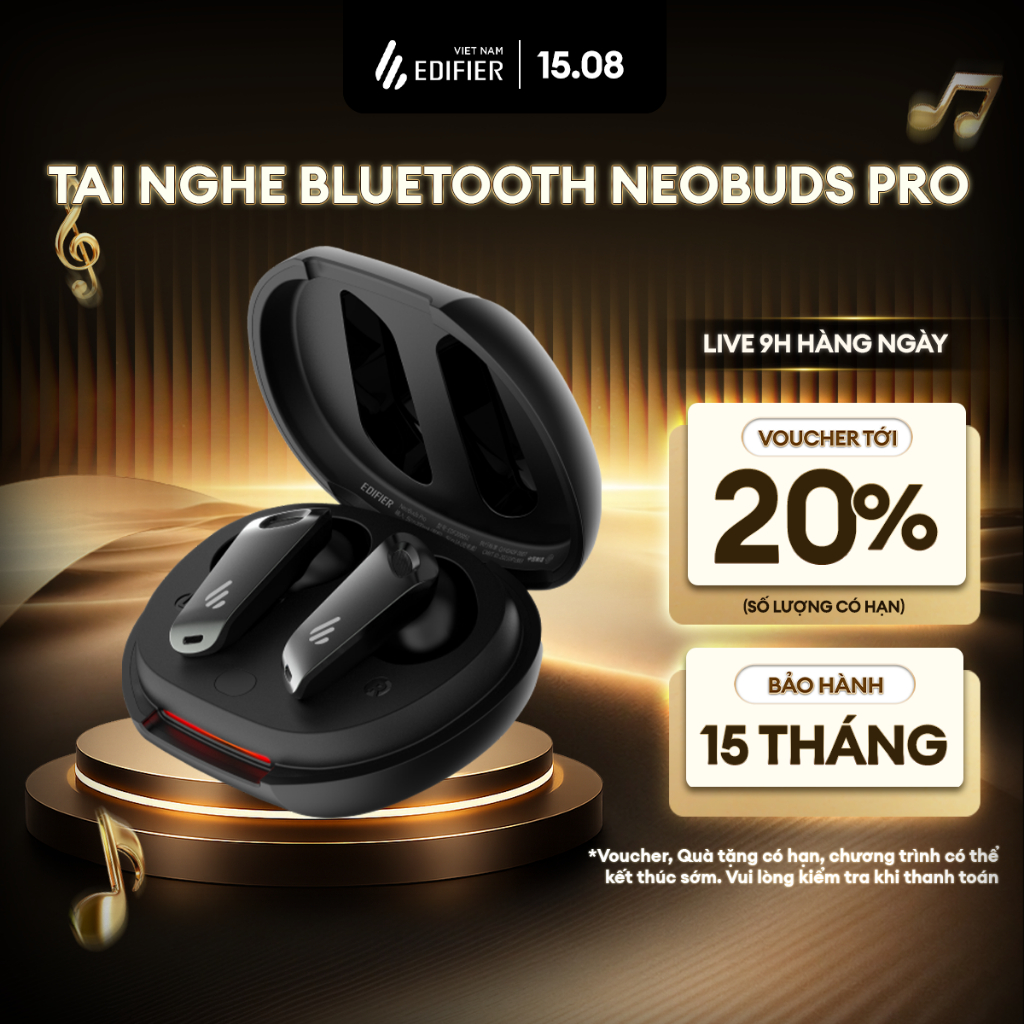 Tai Nghe Bluetooth EDIFIER NEOBUDS PRO 3/NEOBUDS SERIES | Chống Ồn Chủ Động | Sử Dụng Đến 36H | Bảo Hành 15 Tháng