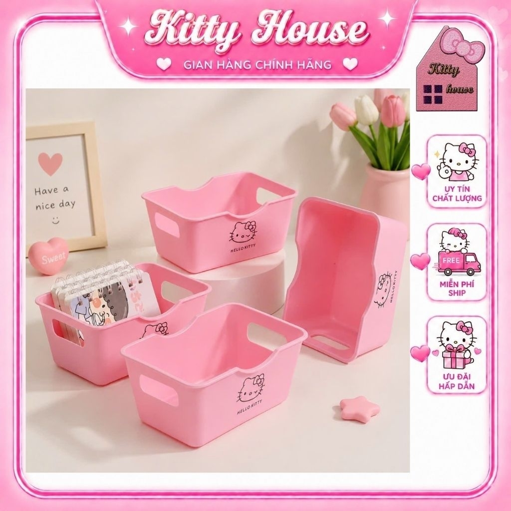 🌻HỘP NHỰA MINI KITTY 🎀 KITTY HOUSE