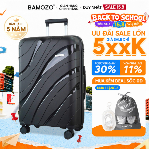 [HỎA TỐC] Vali Du Lịch B Bamozo Nancy Size 28 Nhựa PP Cao Cấp Chống Vỡ - Bảo Hành 5 Năm, 1 ĐỔI 1 TRO