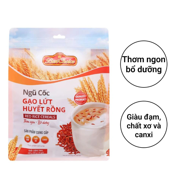 Ngũ cốc gạo lứt huyết rồng Best Choice 450g