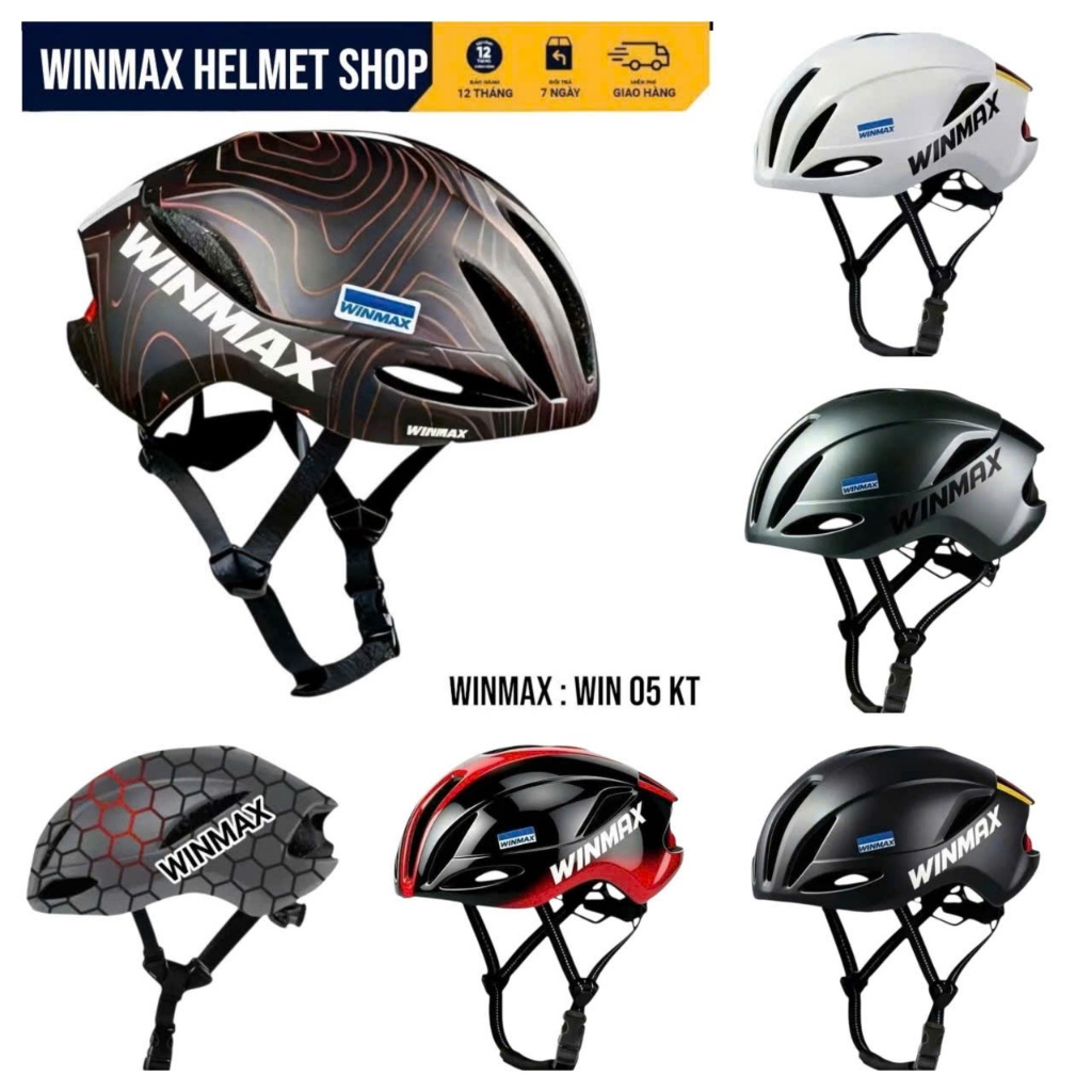 WINMAX WIN 05 Mũ Bảo Hiểm Xe Đạp Thể Thao Gồm 02 Phiên Bản Chính Hãng WINMAX HELMET BH 12 Tháng.