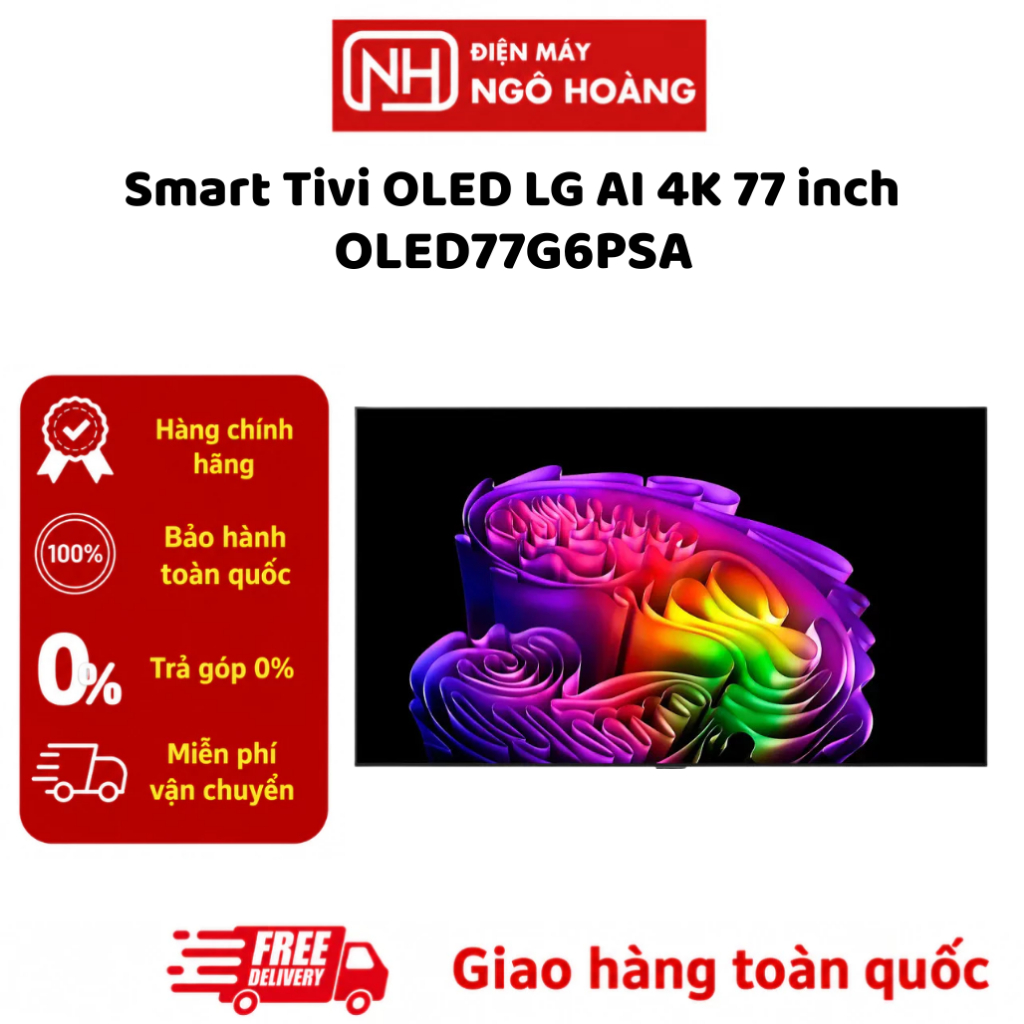 OLED77G6PSA Smart Tivi OLED LG AI 4K 77 inch G6 2026 Mẫu Mới