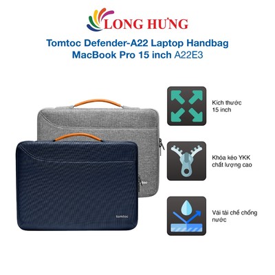 Túi chống sốc Tomtoc Defender-A22 Laptop Handbag MacBook Pro 15 inch A22E3 - Hàng chính hãng