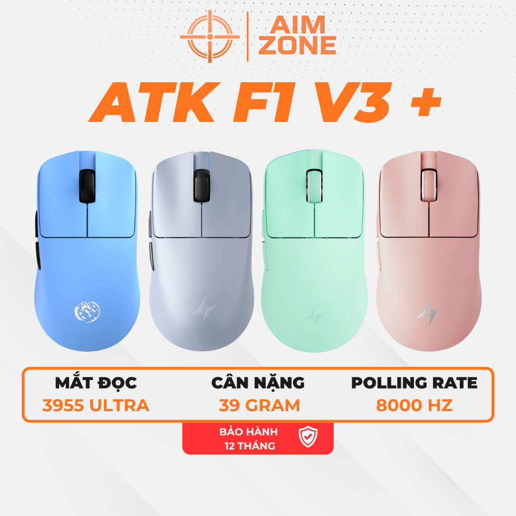 Chuột Gaming Không Dây ATK Blazing Sky F1 V3 UltraMax | Ultimate + | Extreme +