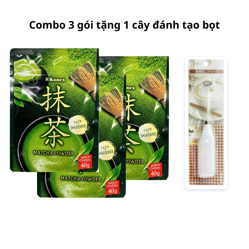 Bột trà xanh Matcha Kanes 40g - Matcha chuẩn vị Nhật