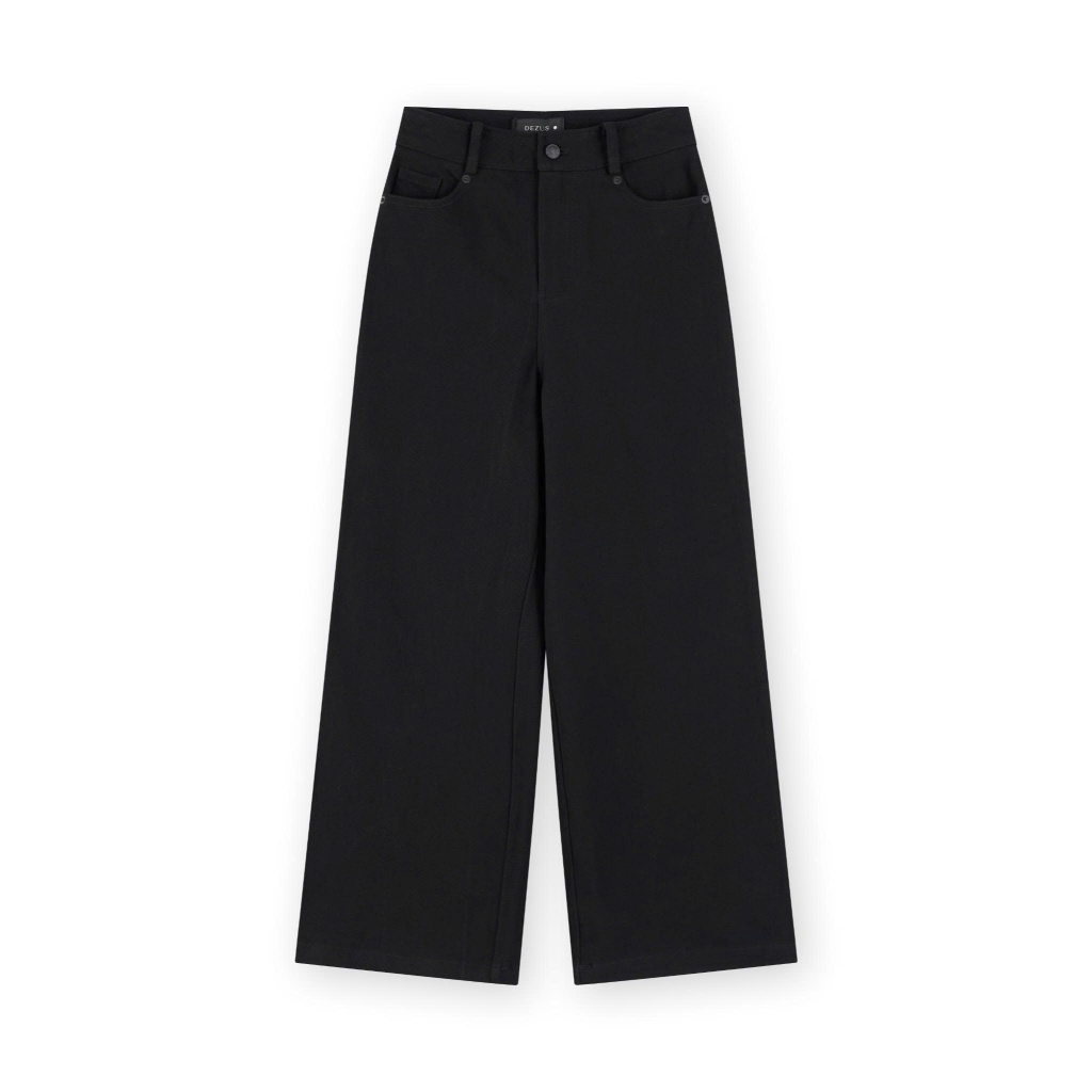 [DEZUS] Quần Jeans Nữ Ống Rộng Cạp Cao Dáng Suông Tôn Dáng - JUNIO TROUSERS - CWQDJ011S262K