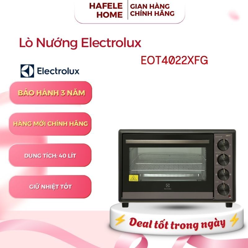 Lò Nướng Electrolux EOT4022XFG – Dung Tích 40L - Công Suất 2250W - 8 Chế Độ Nướng - Chính Hãng - EEH