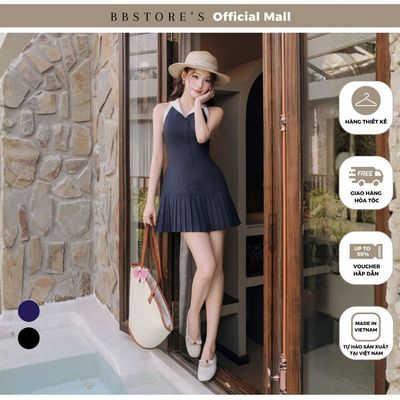 MISSCHIC BY BBSTORE’S Đầm Xòe Dạo Phố Cotton Ngắn Sọc - DAE75A