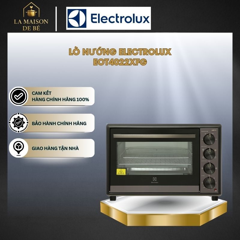 Lò Nướng Electrolux EOT4022XFG 40 Lít – Công Suất 2250W - 8 Chế Độ Nướng - Quạt Đối Lưu - LMS