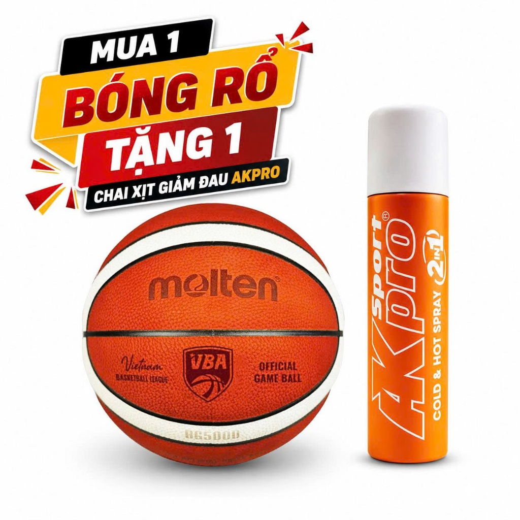 Bóng rổ chất liệu da thật Molten BG5000