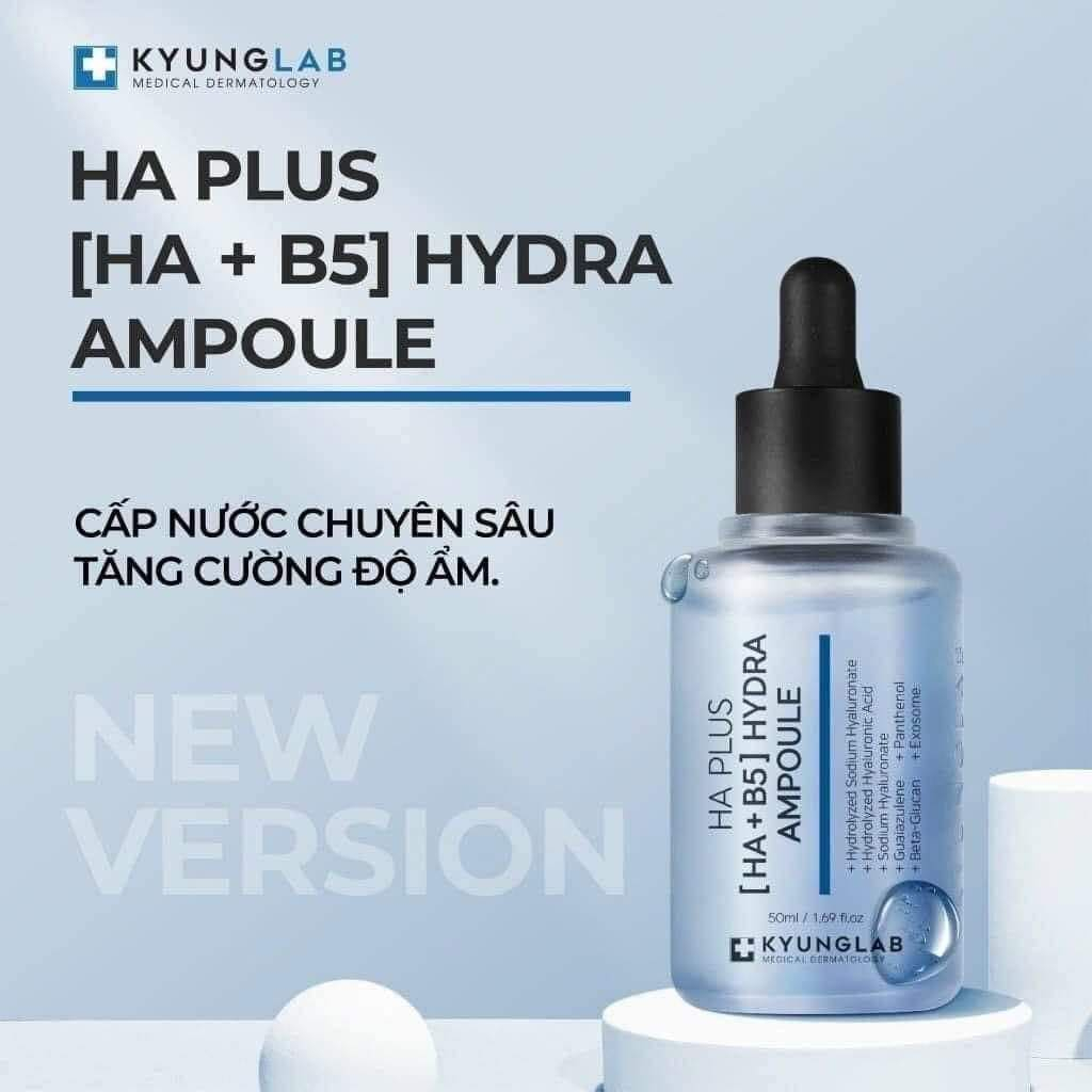 [CHÍNH HÃNG-HÀNG CTY]Serum dưỡng ẩm  KUYNGLAB HA PLUS AMPOULE phục hồi làm dịu da, dưỡng da căng bón