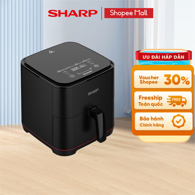 Nồi Chiên Không Dầu Sharp KF-AF70EV-BK Chống Dính 7L [1650W] - Bảo hành chính hãng 12