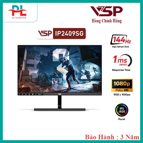 MÀN HÌNH VSP IP2409SG (24INCH/ IPS/ FHD/144HZ/ 1MS/ FREESYNC/ ADAPTIVE SYNC)