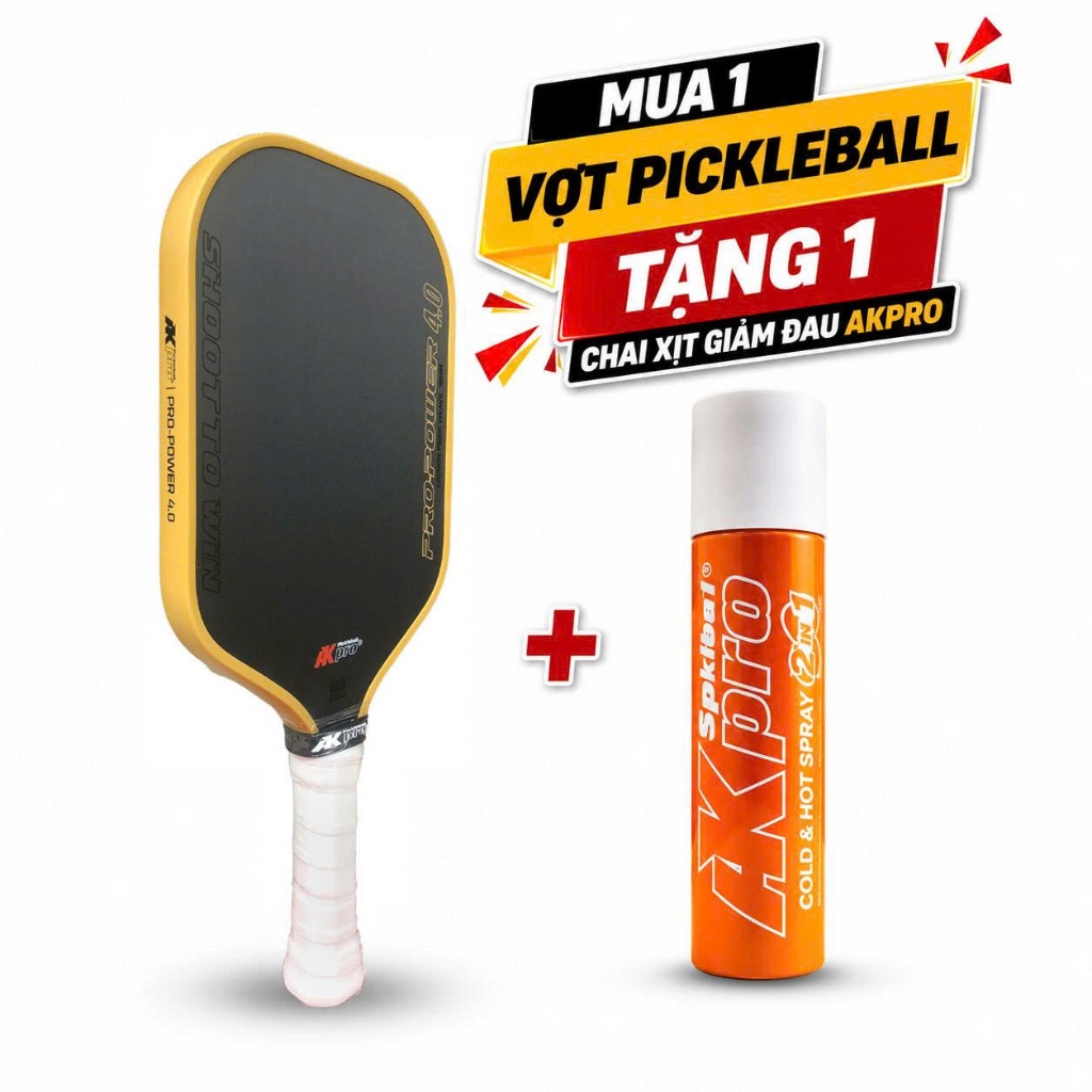 Vợt AKpro Pickleball Pro-Power 4.0 - Carbon T700 - Chính Hãng
