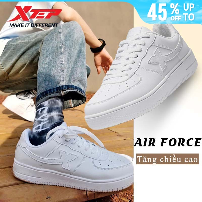【xtep】Air Force |  Giày thể thao nam thường ngày, chống trơn trượt và chống mài mòn, đa năng và thoá