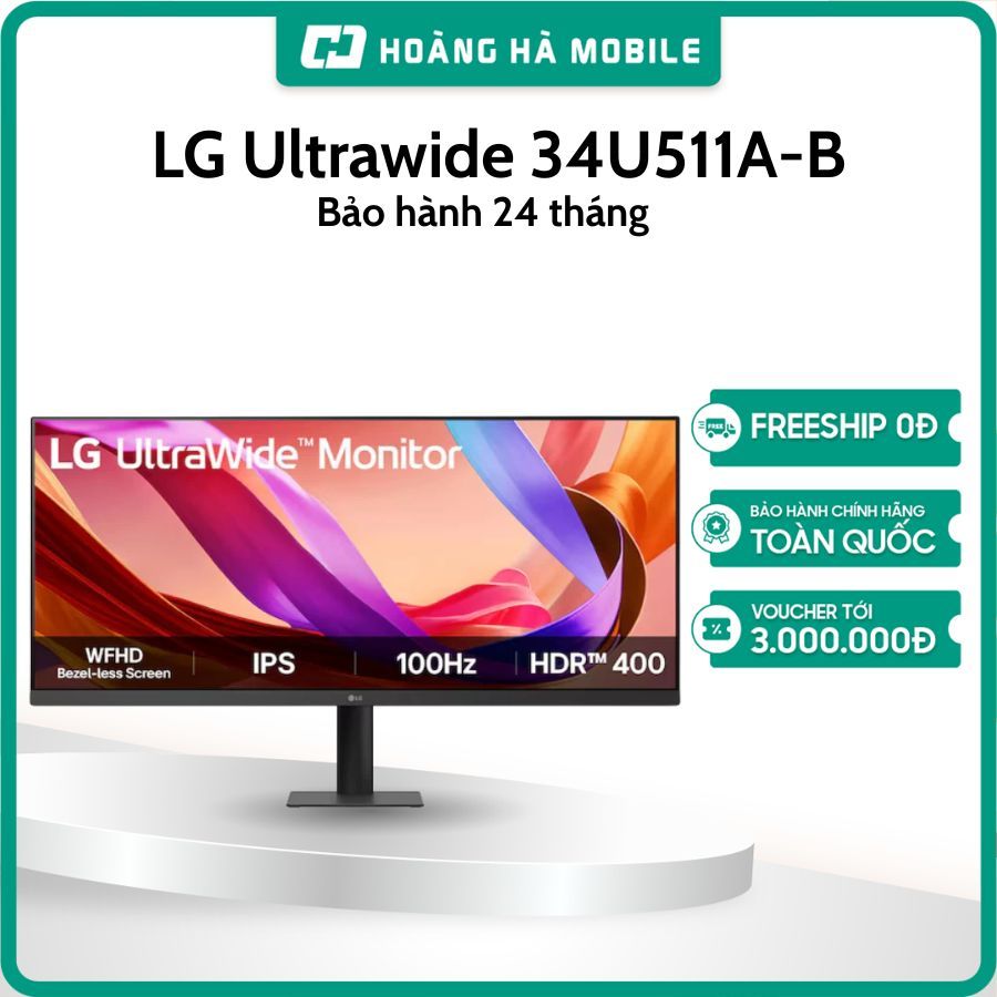 Màn hình máy tính Màn hình Ultrawide LG 34U511A-B (34 inch/WFHD/IPS/100Hz/1ms) - Bảo hành 24 tháng