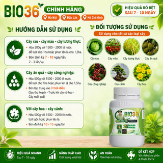 [Bio36 Mua 5 Tặng 2] Bio 36 Kích Rễ Mạnh – Đẩy Đọt Nhanh - Phục Hồi Cây Trồng