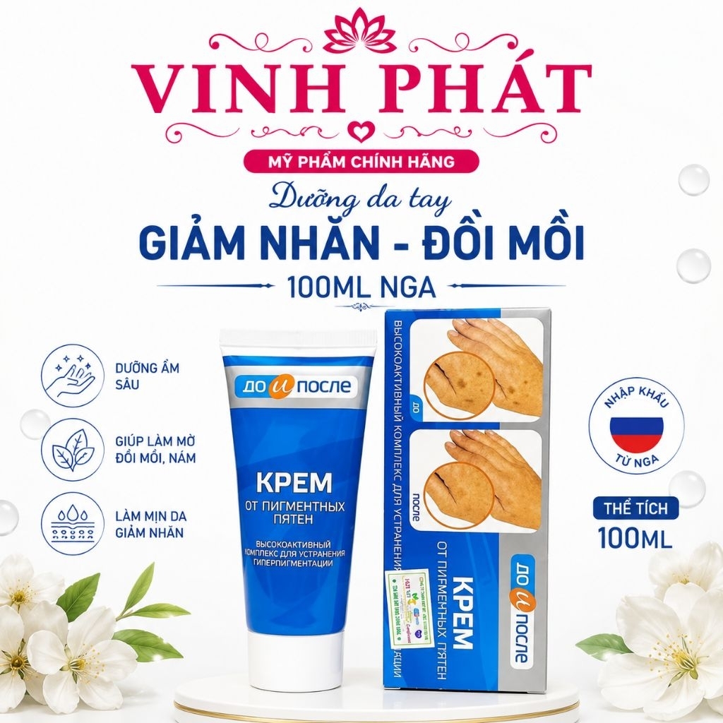 Kem dưỡng da tay Before & After anti - aging hand corrector cream 100ml