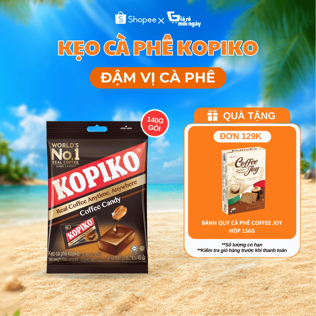 Kẹo cà phê Kopiko Coffee Bịch 140g