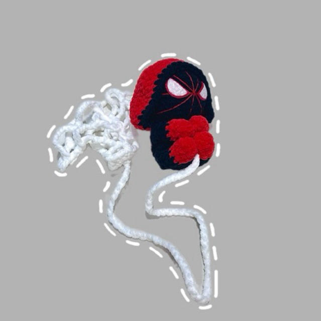 [Sẵn Snoopy - Ảnh thật] Móc khóa len SPIDERMAN|SNOOPY X SPIDERMAN len nhung gấu