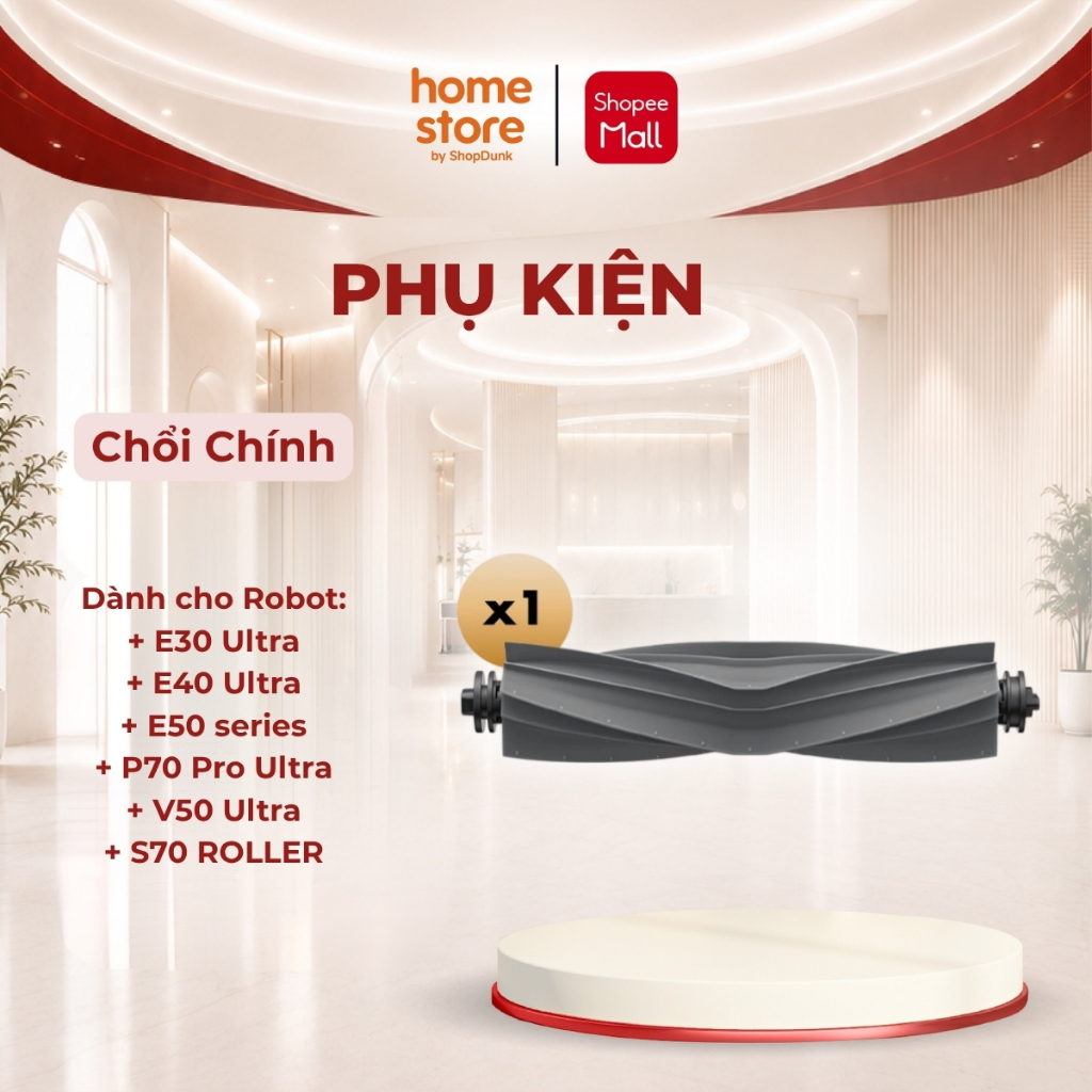 Chổi Chính Cho Mova E30 Ultra/ E40 Ultra. E50 series/ P70 Pro Ultra/ S70 ROLLER