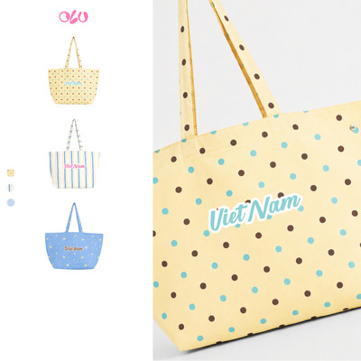 Túi tote OLV sọc Striped Tote Bag phù hợp mọi dịp