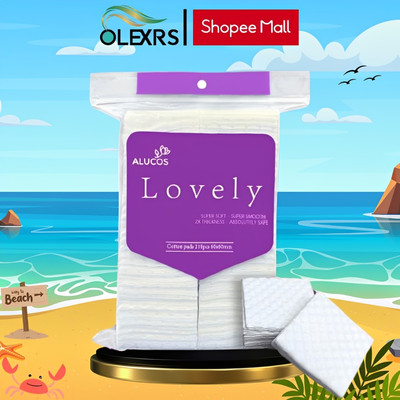 Bông Tẩy Trang Alucos Lovely 210 miếng - Dập Vân Mềm Mịn