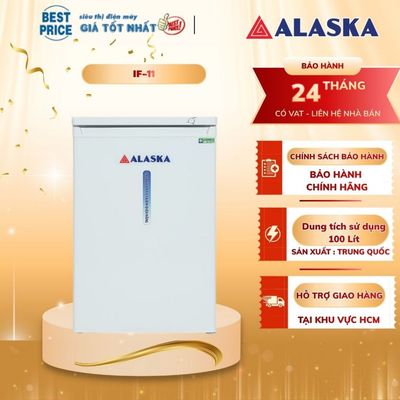 IF-11 Tủ Đông mini Đứng Alaska 100 lít Tiết Kiệm Điện, 4 Ngăn Tiện Lợi, Chính Hãng, BH 2 Năm IF-11