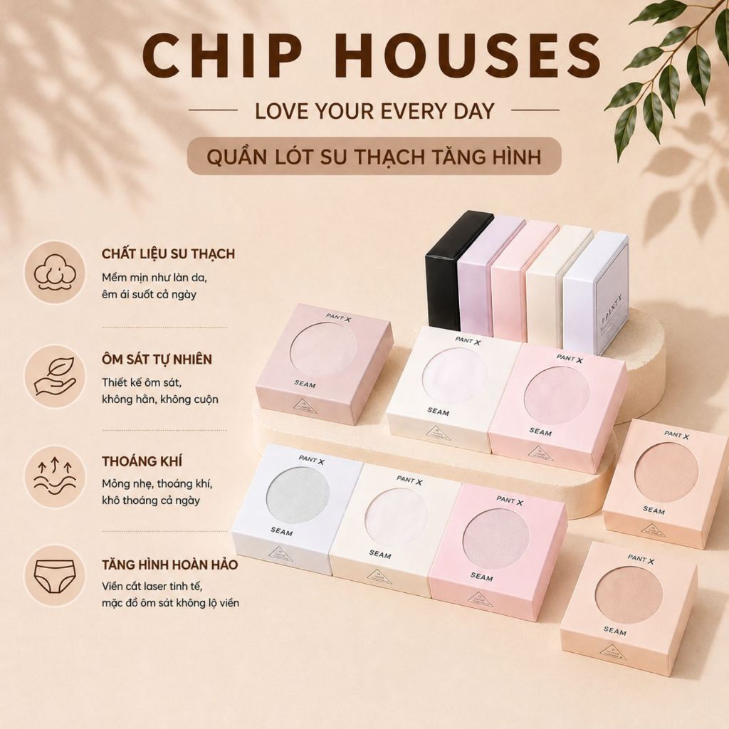 Combo 6 Quần Lót Su Thạch Băng Lụa Kháng Khuẩn Tàng Hình, Quần Lót Mặc Áo Dài Không Lộ Viền AN6135