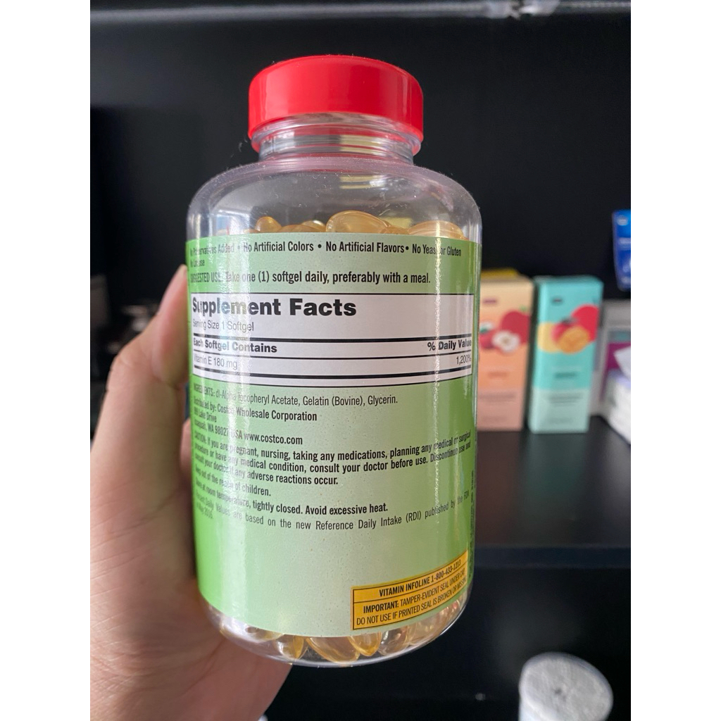 Viên uống bổ sung Vitamin E 400 I.U (180mg)