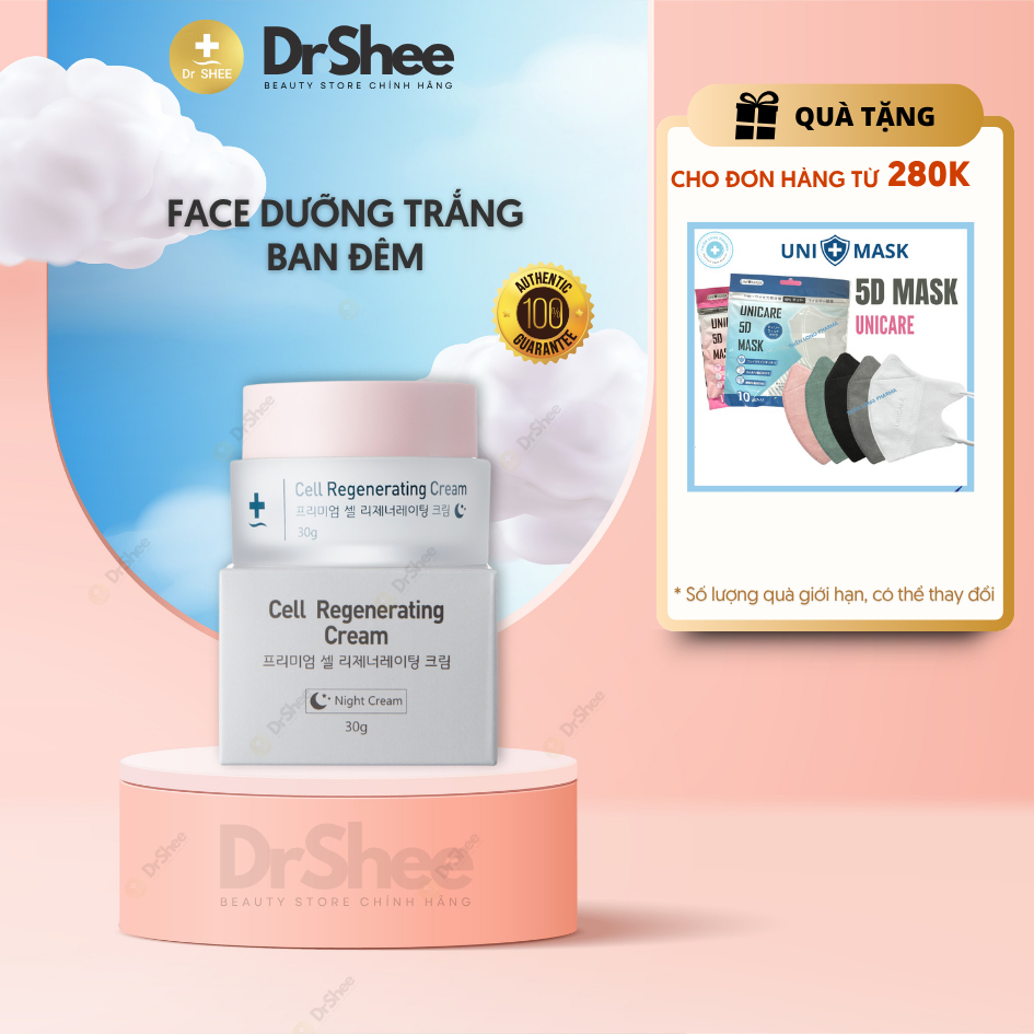 Face Đêm Dr.Shee, Kem Face dưỡng trắng ban đêm DrShee