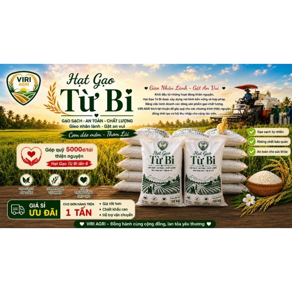 Hạt Gạo Từ Bi 10kg