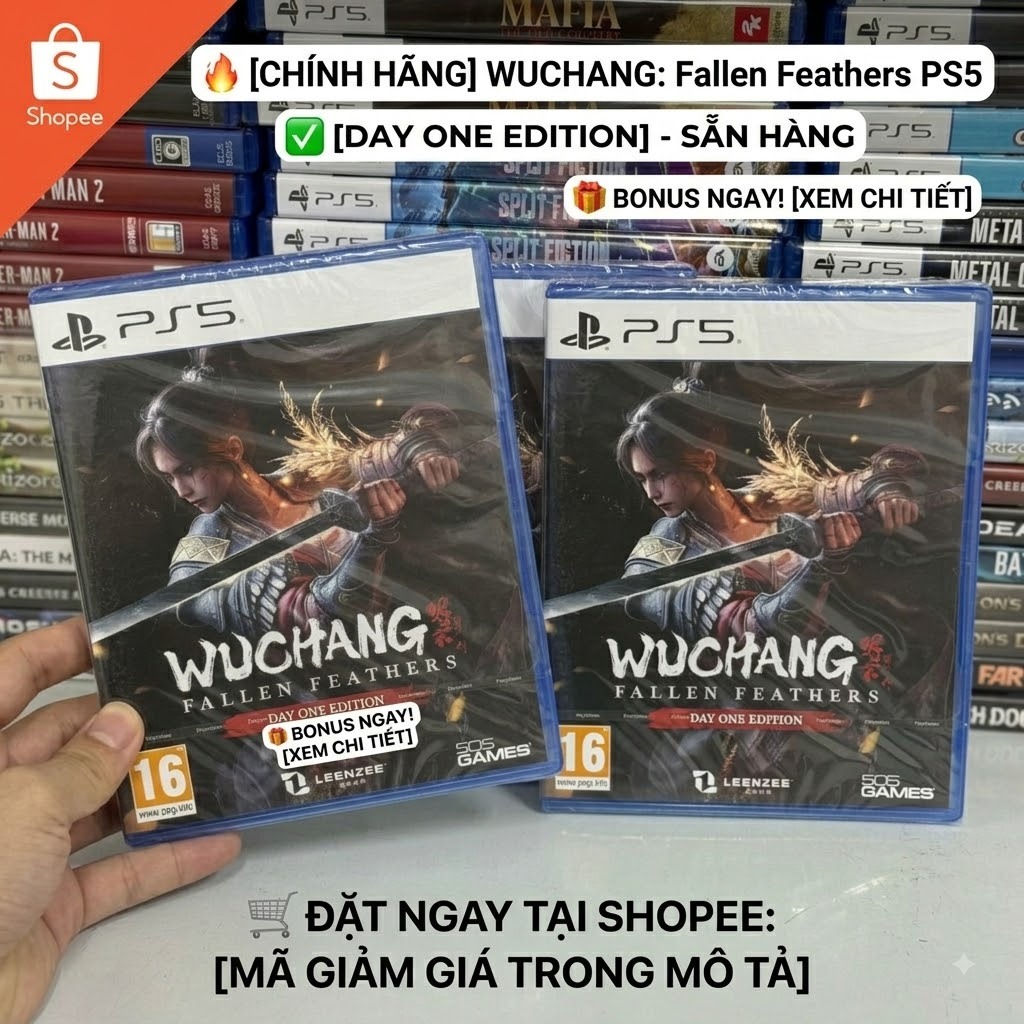 [Đĩa Game PS5] Wuchang: Fallen Feathers - Day One Edition (Chính Hãng / Đĩa Vật Lý)  Ngành hàng: