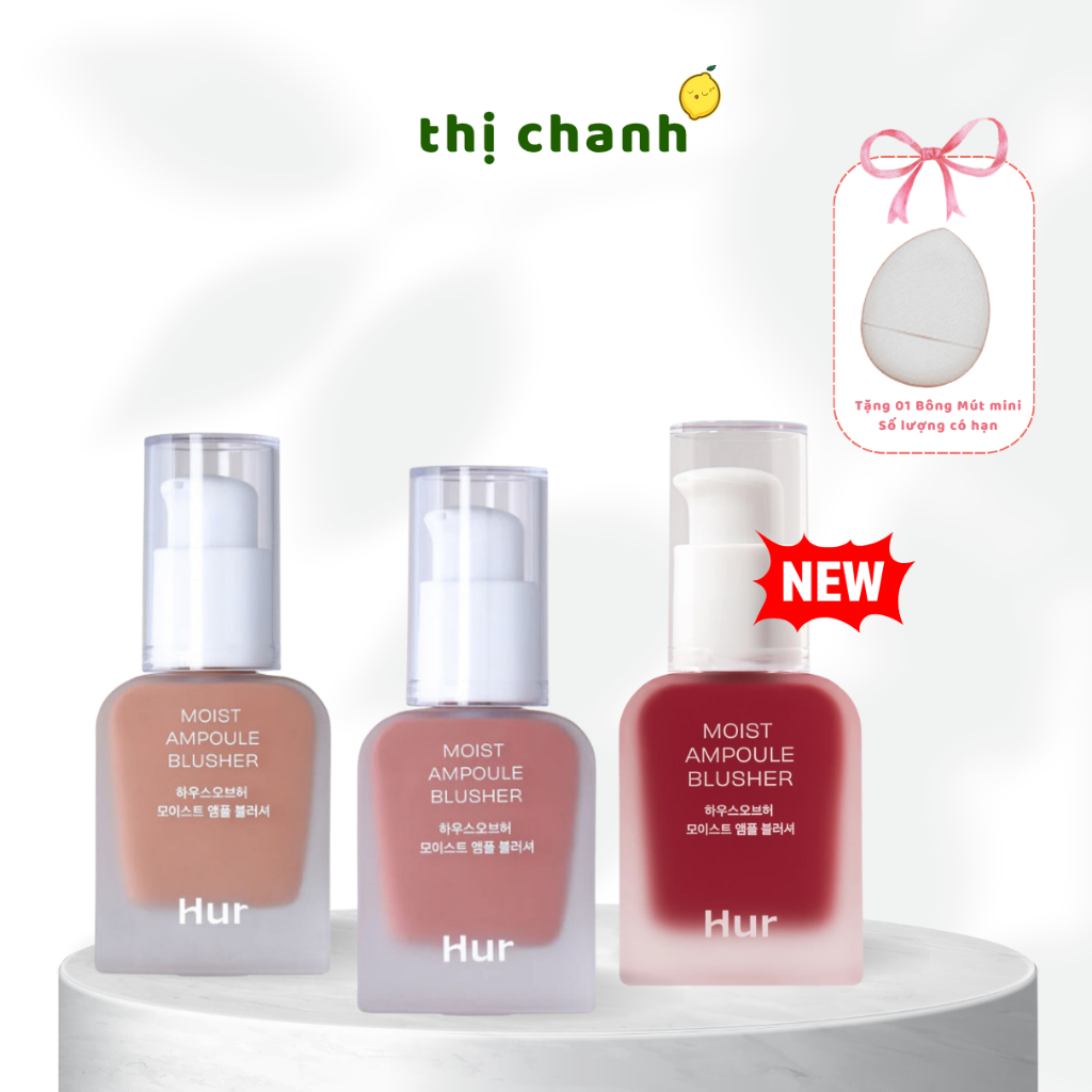 [TẶNG BÔNG MÚT] Serum má hồng House Of Hur Moist Ampoule Blusher 10ml/20ml