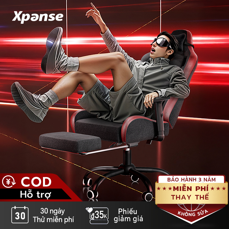 Ghế gaming Xpanse X20 Lưới thoáng khí độ bền cao,Đệm ngồi cao su thiên nhiên giảm áp,ghế công thái học ghế làm việc