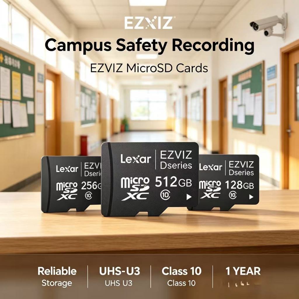 Chính Hãng Camera giám sát 8 16 32 64 128 GB 256 512 1TB CCTV Thẻ Nhớ Micro TF SD Lexar Ezviz Smart 4K Video COD