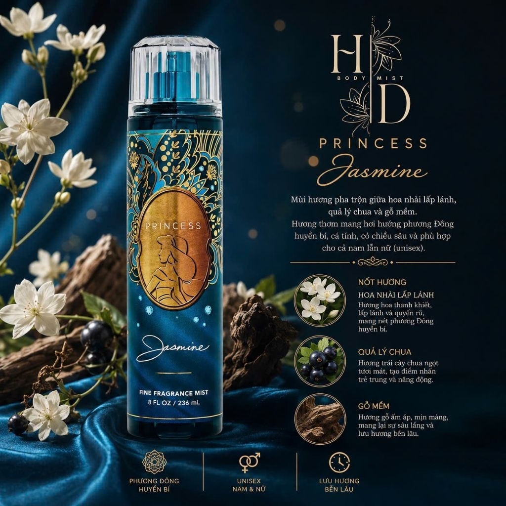 TESTER JASMINE - XỊT THƠM BODY MIST