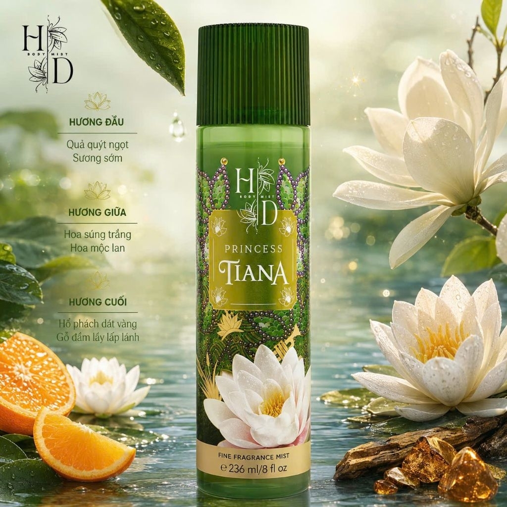 TESTER TIANA - XỊT THƠM BODY MIST