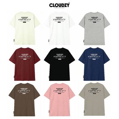 [NEW] Áo thun oversize CLOUDZY in chữ vải cotton 100% 250gsm form rộng nam nữ áo phông local brand streetwear RULE
