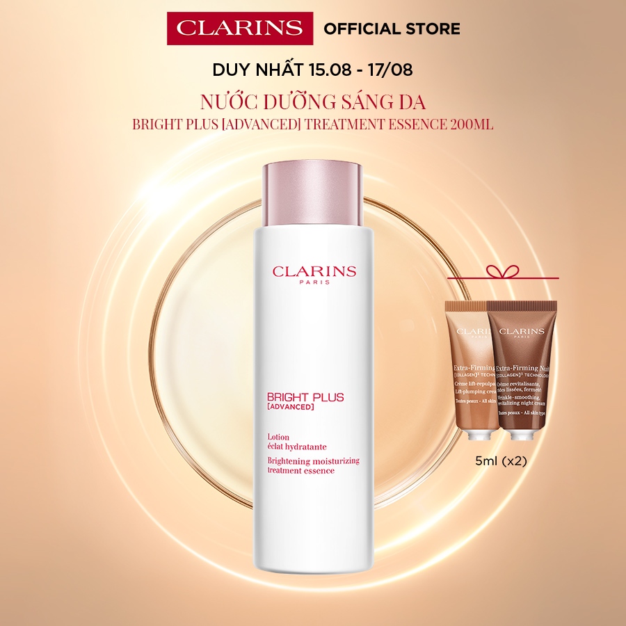 Nước Dưỡng Sáng Da Clarins Bright Plus [Advanced] Treatment Essence 200ml