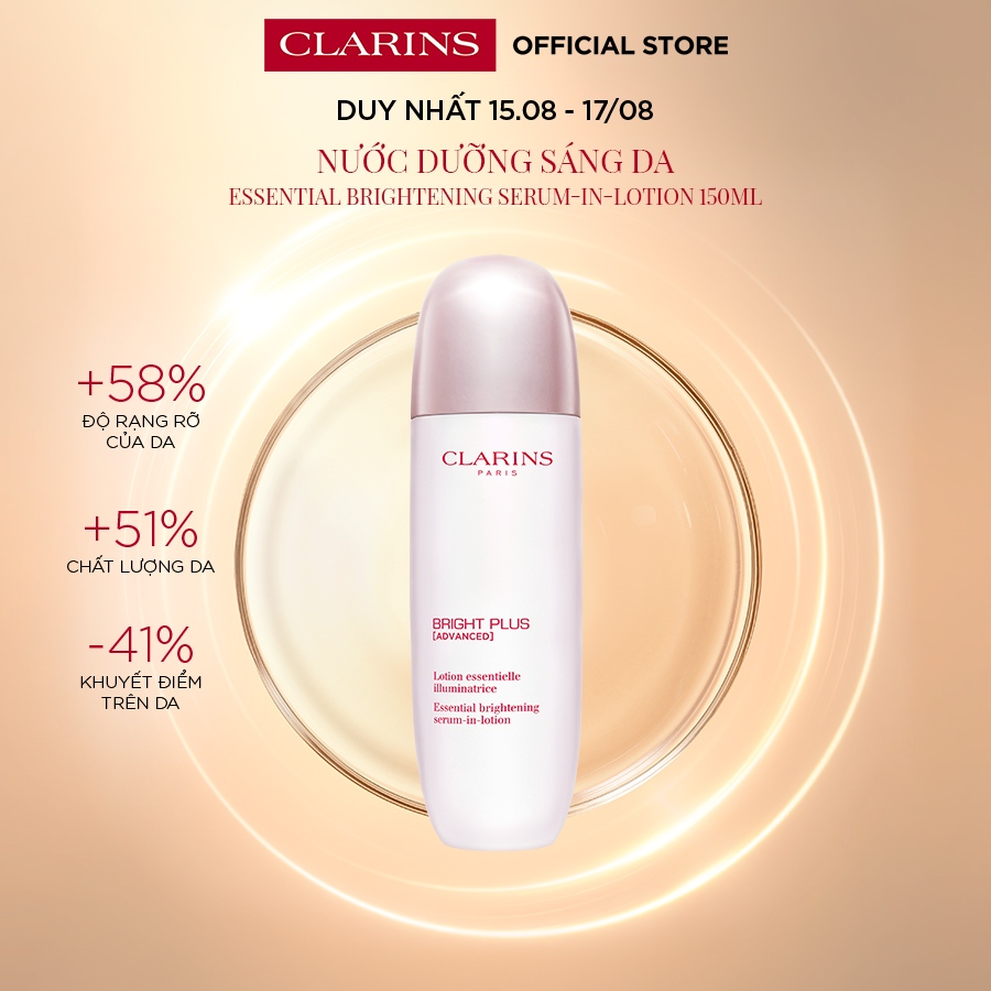Tinh Chất Sáng Da Clarins Bright Plus [Advanced] Essential Brightening Serum-In-Lotion 150ml