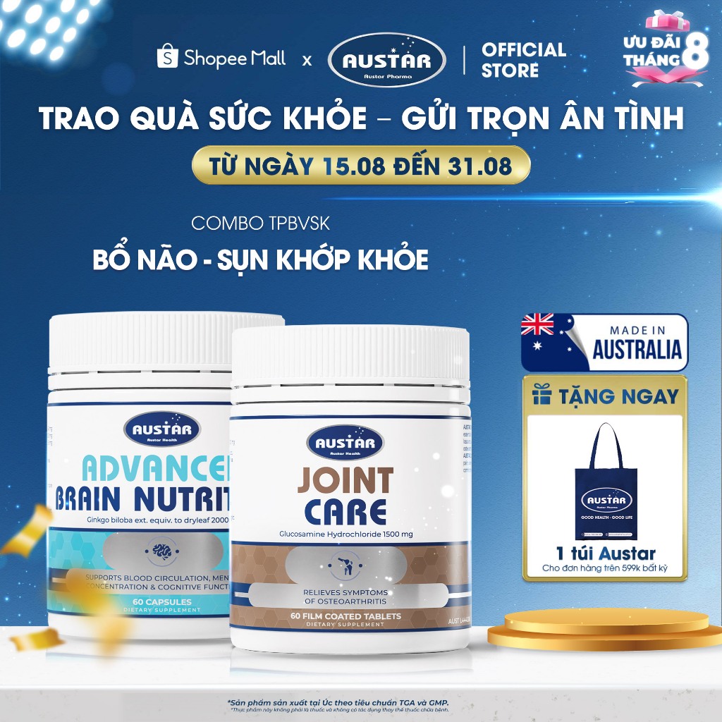 Combo TPBVSK Austar Advanced Brain Nutrition & TPBVSK Austar Joint Care