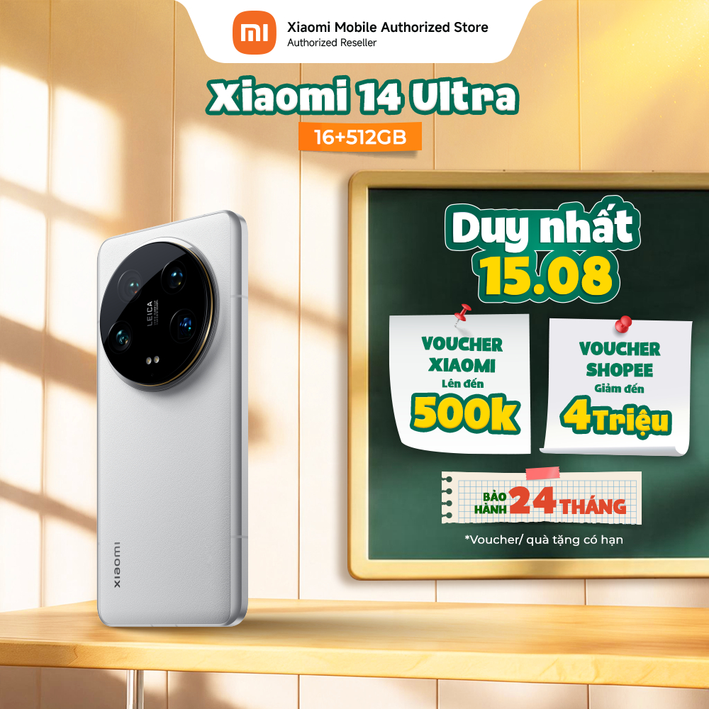 Điện thoại Xiaomi 14 Ultra (16+512GB) | Màn hình 6.73" WQHD+ AMOLED | Camera Leica | Snapdragon® 8Ge