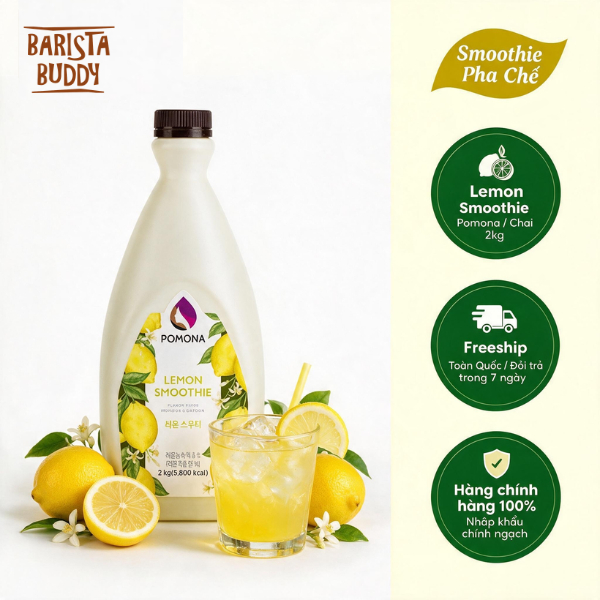 Mứt Pha Chế Smoothie Pomona - Vị Thanh Yên Citron - Hàng Chính Hãng - 2kg