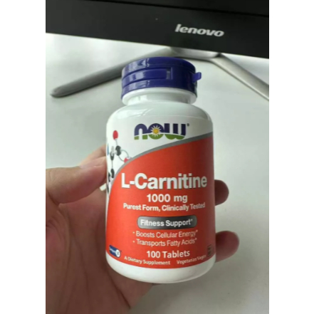 NOW L-Carnitine 1000mg Chính Hãng – Hỗ Trợ Chuyển Hóa Năng Lượng, 100 Viên Nén