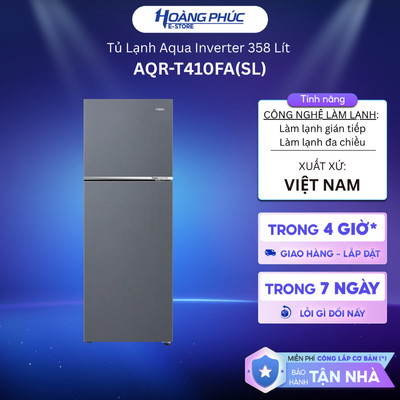 Tủ Lạnh Aqua Inverter 358 Lít AQR-T410FA(SL)  {Ship HCM 0Đ}