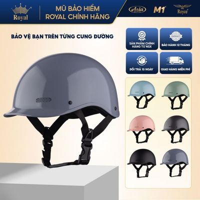 [Deal Mở Bán] Mũ Bảo Hiểm Nửa Đầu Asia A09 Cá Heo Hottrend, Đạt Chuẩn, Nam Nữ Đi Xe Máy Tại NSX